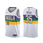 Maglia New Orleans Pelicans Christian Wood #35 Citta Bianco