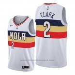 Maglia New Orleans Pelicans Ian Clark #2 Earned Edition Bianco