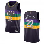 Maglia New Orleans Pelicans Larry Nance JR. #22 Citta 2022-23 Viola