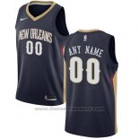 Maglia New Orleans Pelicans Nike Personalizzate 17-18 Nero