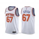 Maglia New York Knicks Taj Gibson #67 Association Bianco