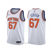 Maglia New York Knicks Taj Gibson #67 Association Bianco