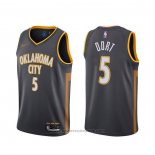 Maglia Oklahoma City Thunder Luguentz Dort #5 Citta 2020 Grigio