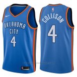 Maglia Oklahoma City Thunder Nick Collison #4 Swingman Icon 2017-18 Blu