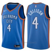 Maglia Oklahoma City Thunder Nick Collison #4 Swingman Icon 2017-18 Blu