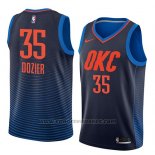 Maglia Oklahoma City Thunder Pj Dozier #35 Statement 2018 Blu