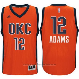 Maglia Oklahoma City Thunder Steven Adams #12 Arancione