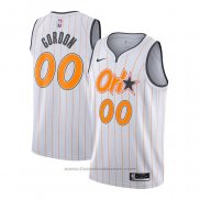 Maglia Orlando Magic Aaron Gordon #00 Citta 2020-21 Bianco