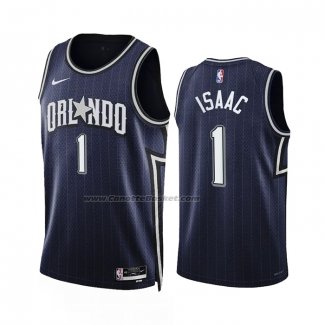 Maglia Orlando Magic Jonathan Isaac #1 Citta 2023-24 Blu