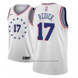 Maglia Philadelphia 76ers J.j. Redick #17 Citta 2018-19 Grigio