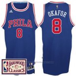Maglia Philadelphia 76ers Jahlil Okafor #8 Retro Blu