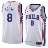 Maglia Philadelphia 76ers James Young #8 Association 2018 Bianco