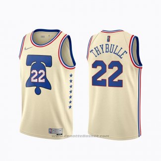 Maglia Philadelphia 76ers Matisse Thybulle #22 Earned 2020-21 Crema