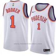 Maglia Phoenix Suns Devin Booker #1 Hardwood Classic 2018 Bianco