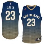 Maglia Risuonare Moda New Orleans Pelicans Anthony Davis #23 Blu