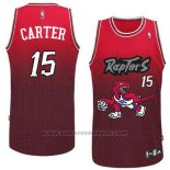 Maglia Risuonare Moda Toronto Raptors Vince Carter #15 Rosso