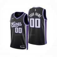 Maglia Sacramento Kings Personalizzate Icon 2024-25 Nero