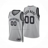 Maglia San Antonio Spurs Personalizzate Statement 2025-26 Grigio