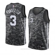 Maglia San Antonio Spurs Quincy Pondexter #3 Citta 2018 Grigio