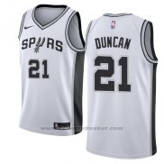 Maglia San Antonio Spurs Tim Duncan #21 Association 2017-18 Bianco