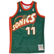 Maglia Seattle SuperSonics Detlef Schrempf #11 Historic Throwback Verde