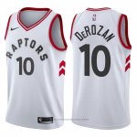 Maglia Toronto Raptors DeMar DeRozan #10 2017-18 Bianco