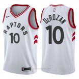 Maglia Toronto Raptors DeMar DeRozan #10 2017-18 Bianco