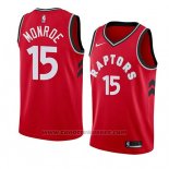 Maglia Toronto Raptors Greg Monroe #15 Icon 2018 Rosso