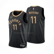 Maglia Toronto Raptors Joe Wieskamp #11 Citta 2022-23 Nero