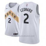 Maglia Toronto Raptors Kawhi Leonard #2 Citta 2018 Bianco