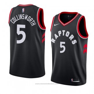 Maglia Toronto Raptors Kyle Collinsworth #5 Statement 2018 Nero