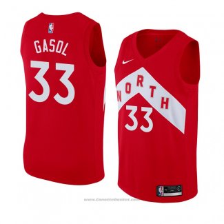 Maglia Toronto Raptors Marc Gasol #33 Earned 2018-19 Rosso