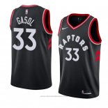 Maglia Toronto Raptors Marc Gasol #33 Statement 2018 Nero