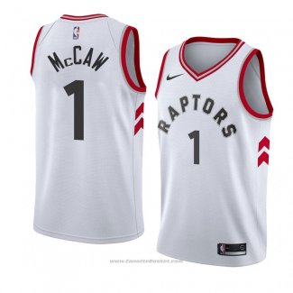 Maglia Toronto Raptors Patrick Mccaw #1 Association 2018 Bianco