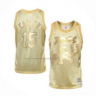Maglia Toronto Raptors Vince Carter #15 Mitchell & Ness 1998-99 Or