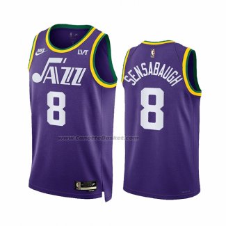 Maglia Utah Jazz Brice Sensabaugh #8 Classic 2023-24 Viola