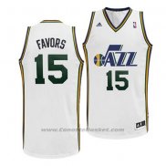 Maglia Utah Jazz Derrick Favors #15 Bianco