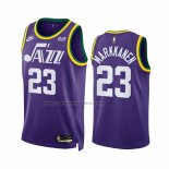 Maglia Utah Jazz Lauri Markkanen #23 Classic 2023-24 Viola