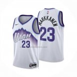 Maglia Utah Jazz Lauri Markkanen No 23 Association 2025-26 Bianco