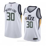 Maglia Utah Jazz Naz Mitrou-long #30 Association 2018 Bianco