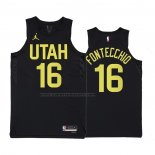 Maglia Utah Jazz Simone Fontecchio #16 Statement 2022-23 Nero