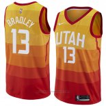 Maglia Utah Jazz Tony Bradley #13 Citta 2018 Giallo