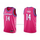 Maglia Washington Wizards Isaiah Todd #14 Citta 2022-23 Rosa