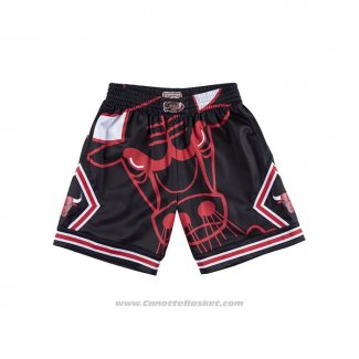 Pantaloncini Chicago Bulls Mitchell & Ness Big Face Nero