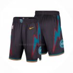 Pantaloncini Detroit Pistons Citta 2025-26 Nero