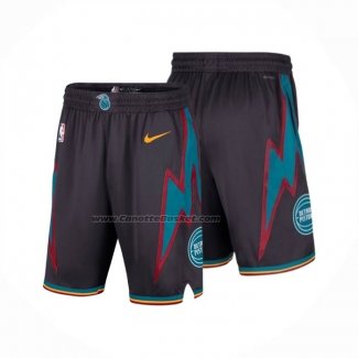 Pantaloncini Detroit Pistons Citta 2025-26 Nero