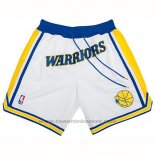 Pantaloncini Golden State Warriors Just Don Classic Bianco