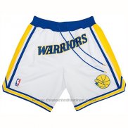 Pantaloncini Golden State Warriors Just Don Classic Bianco