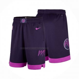 Pantaloncini Minnesota Timberwolves Citta 2025-26 Viola