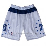 Pantaloncini Philadelphia 76ers Bianco